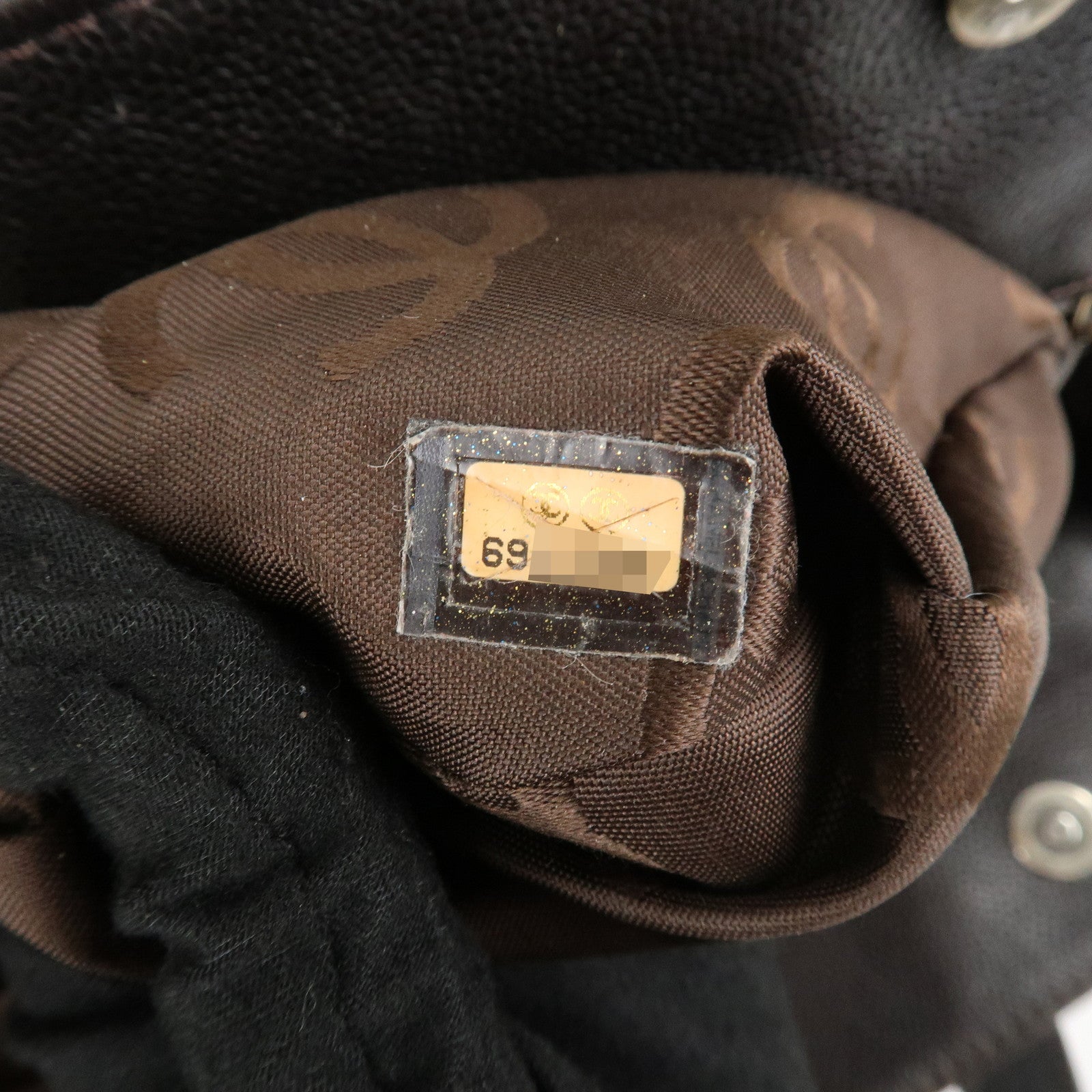 CHANEL COCO Mark Caviar Skin Hand Bag Tote Bag Brown Used