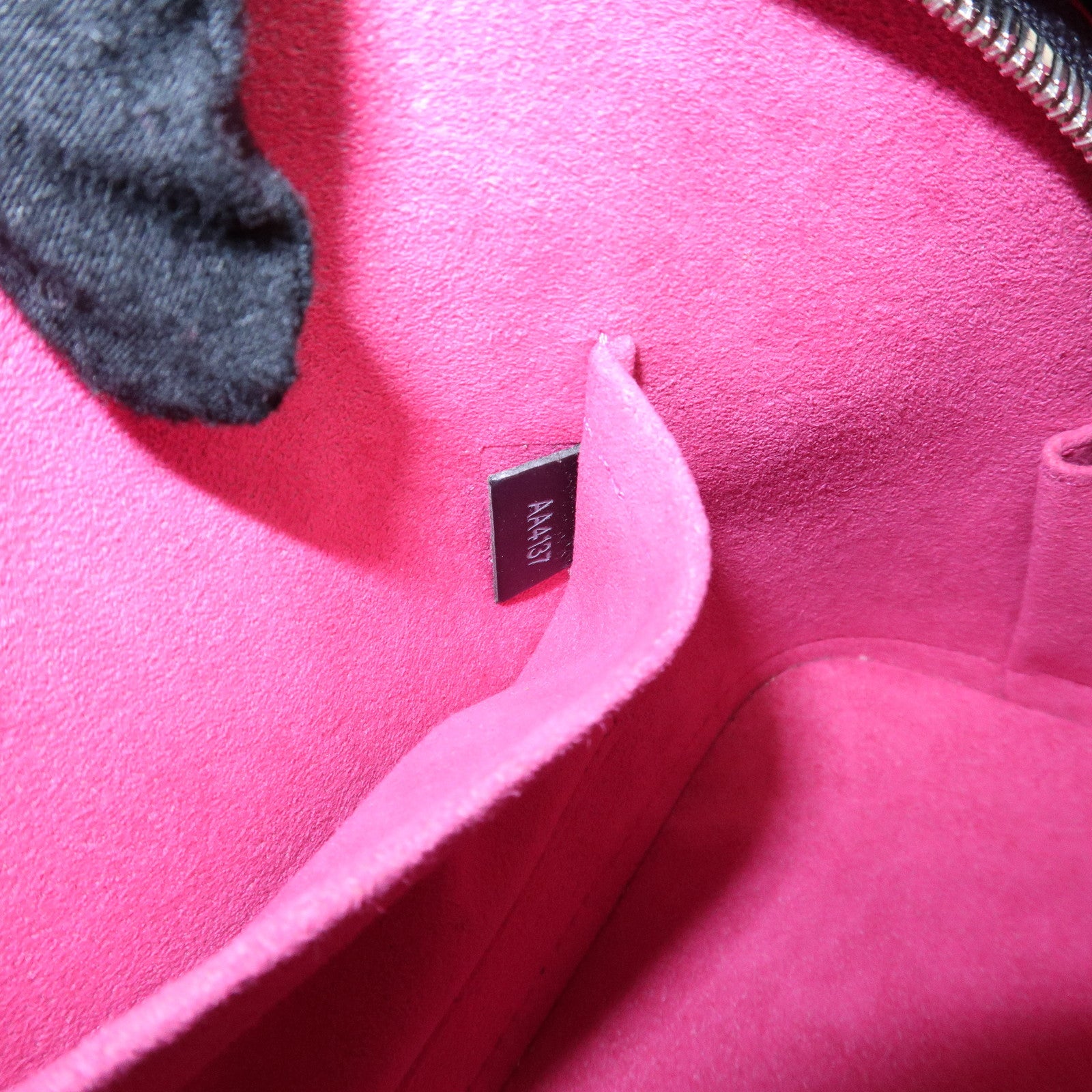 Louis Vuitton Epi Alma BB 2Way Shoulder Bag Noir Pink M54160 Used