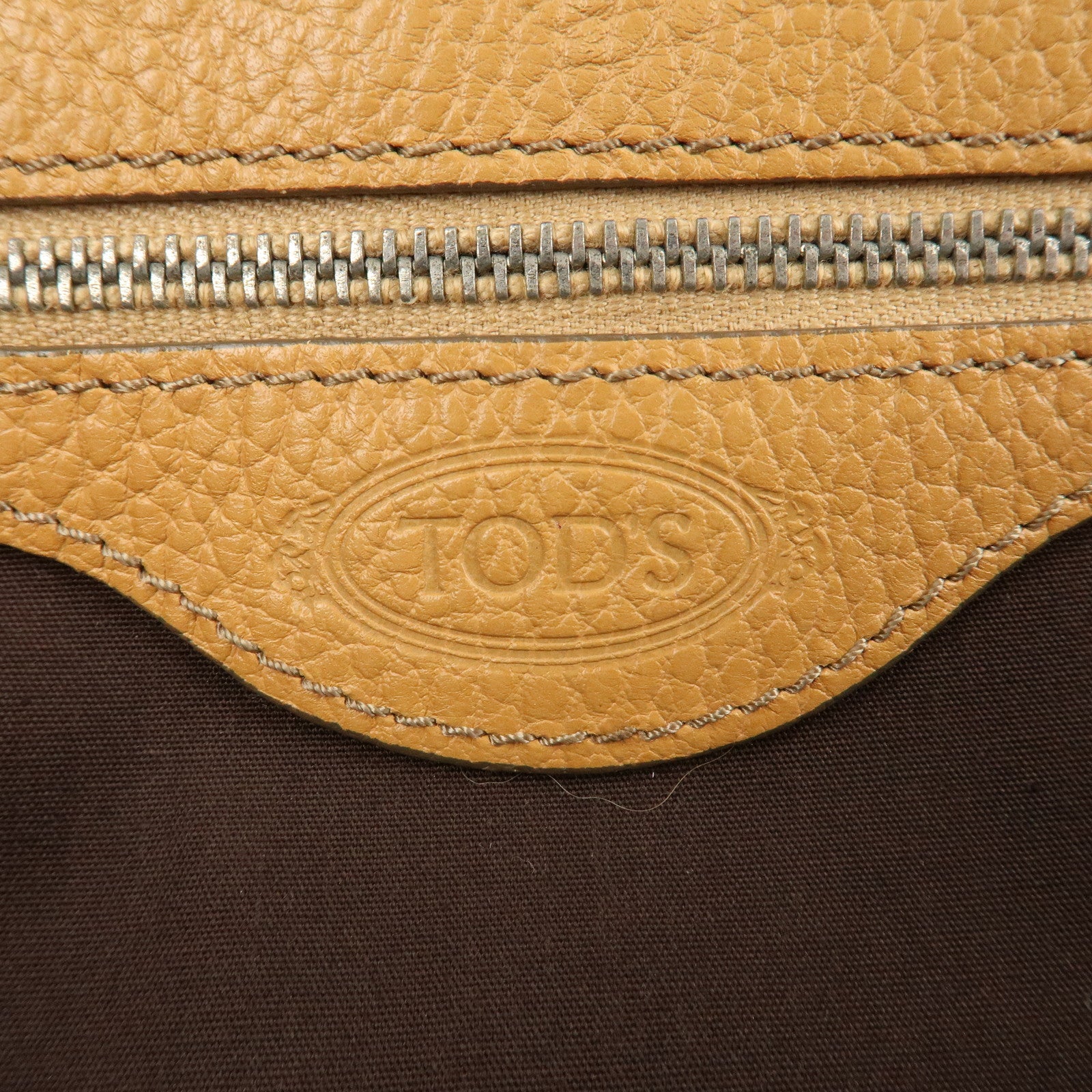 TOD’S Leather One-shoulder Bag Shoulder Bag Hand Bag Brown Used