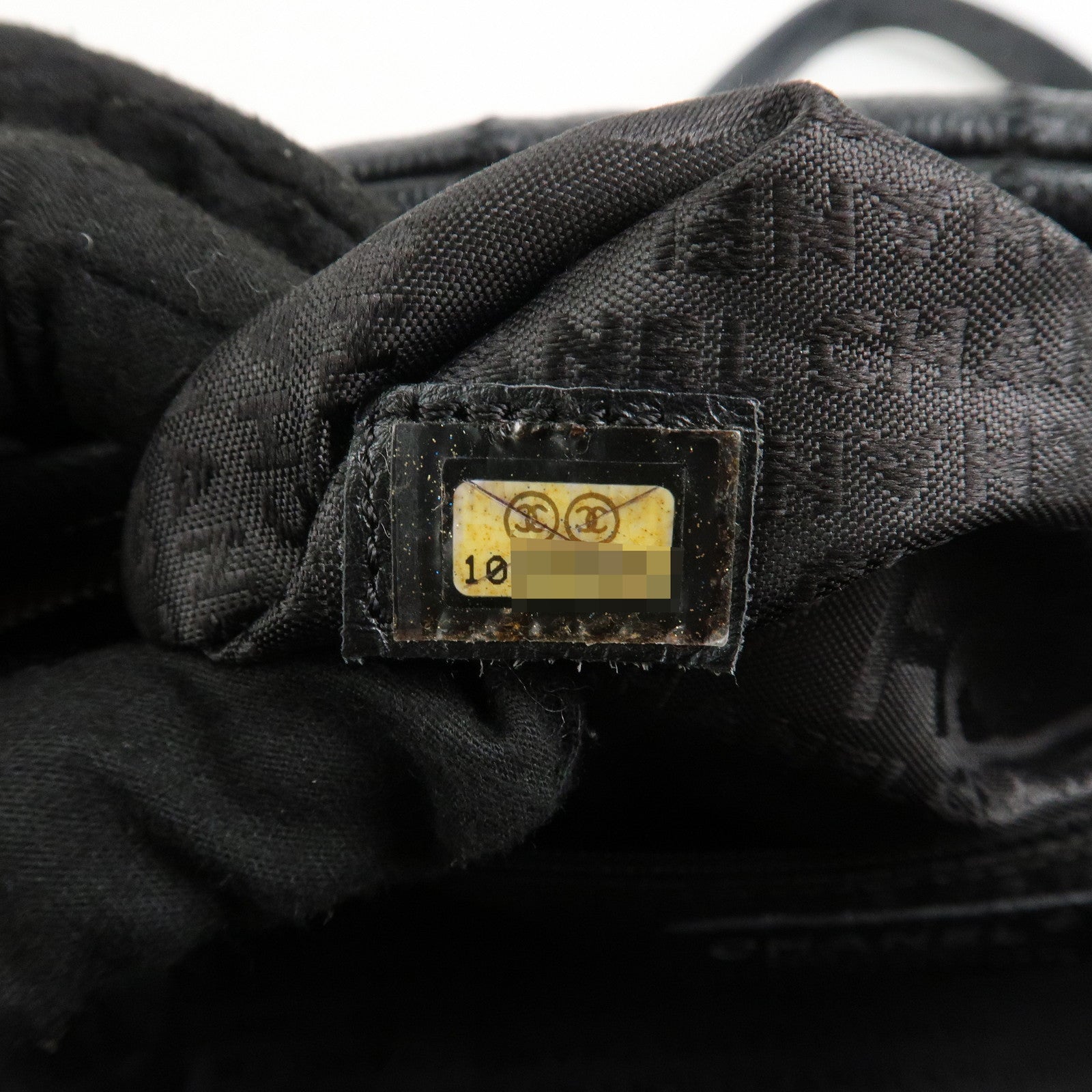 CHANEL Chocolate Bar Caviar Skin Mini Boston Bag Black A26135 Used