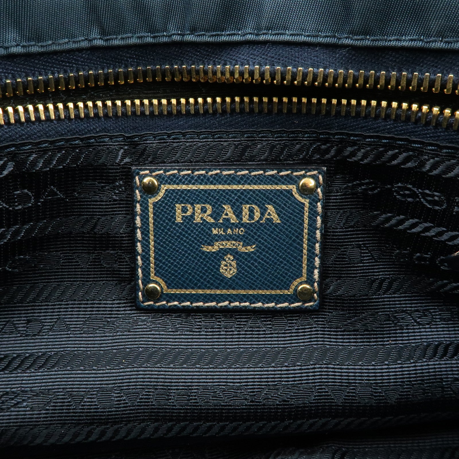 PRADA Nylon Leather Shoulder Bag Crossbody Bag Green BT0772 Used