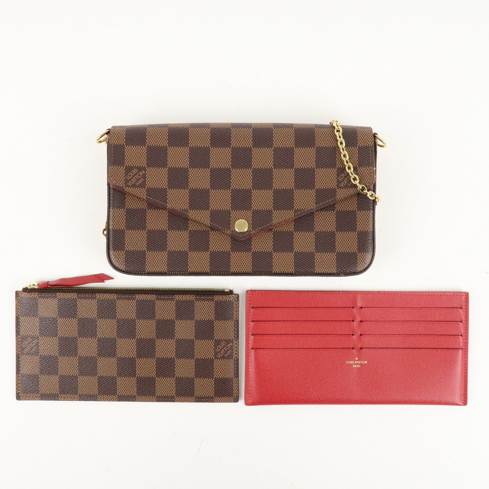 Louis Vuitton Damier Pochette Félicie Shoulder Bag M63032 Used