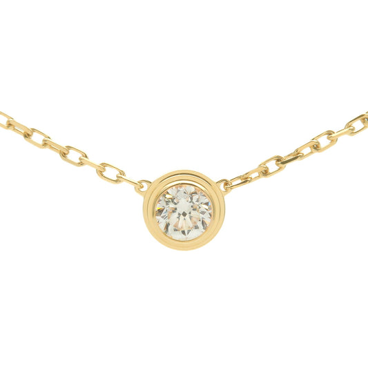 Cartier-Diamants-Légers-Necklace-LM-Diamond-0.19ct-d'amour-K18-YG