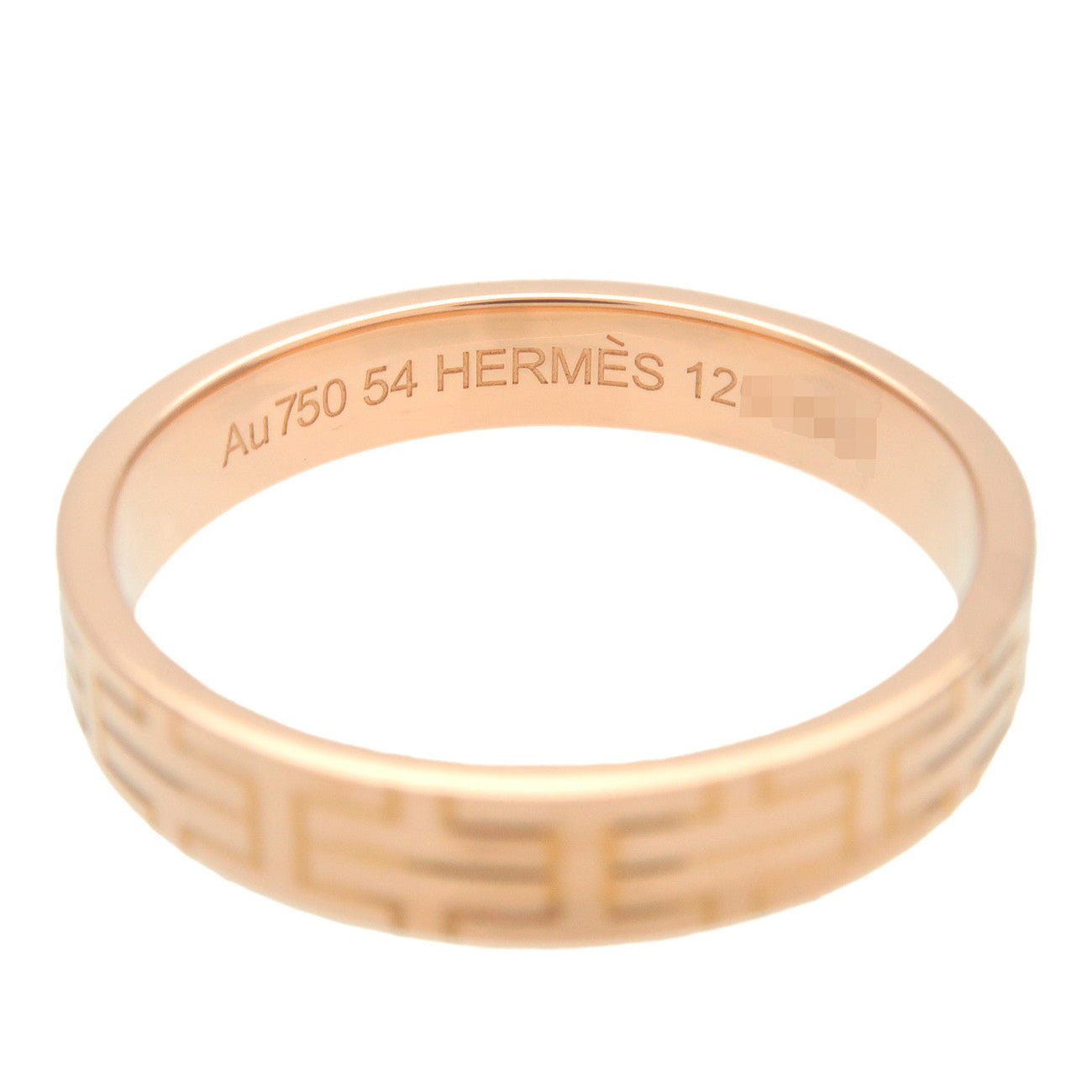 HERMES Kilim Ring K18PG 750PG Rose Gold #54 US7 EU53.5