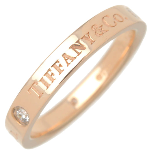 Tiffany&Co.-Flat-Band-Ring-3P-Diamond-Ring-K18PG-US5.5-6-EU51
