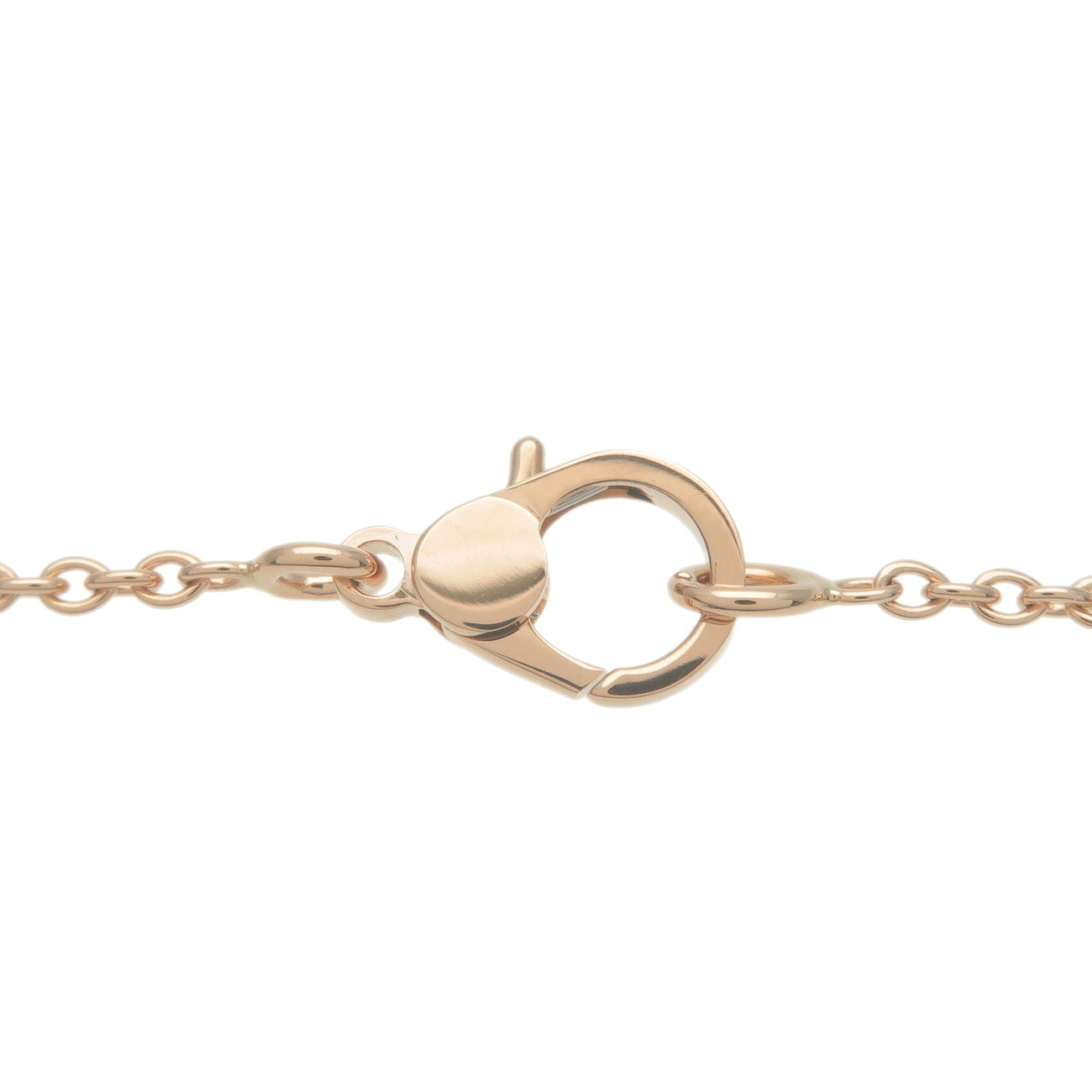 HERMES Finesse Necklace Diamond K18PG 750PG Rose Gold Used