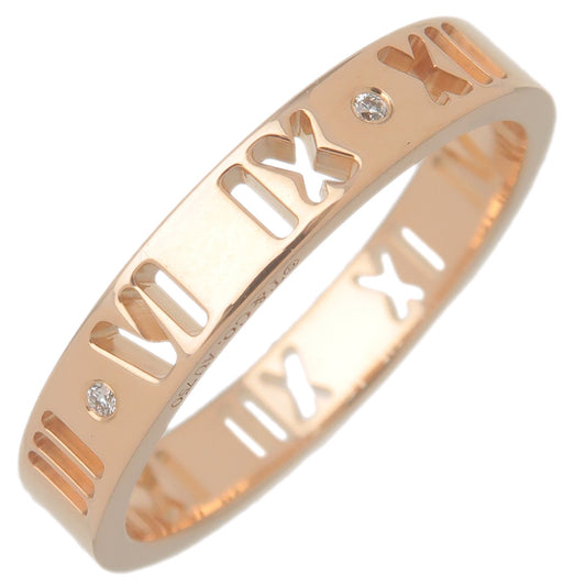 Tiffany&Co.-Pierced-Atlas-4P-Diamond-Ring-K18PG-US7-EU53.5
