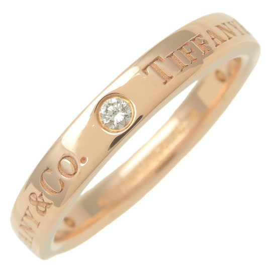 Tiffany&Co.-Flat-Band-3P-Diamond-Ring-K18-750PG-Rose-Gold-US5.5