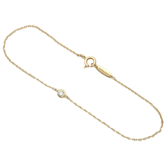 Tiffany&Co.-By-the-Yard-1P-Diamond-Bracelet-0.08ct-K18-Yellow-Gold