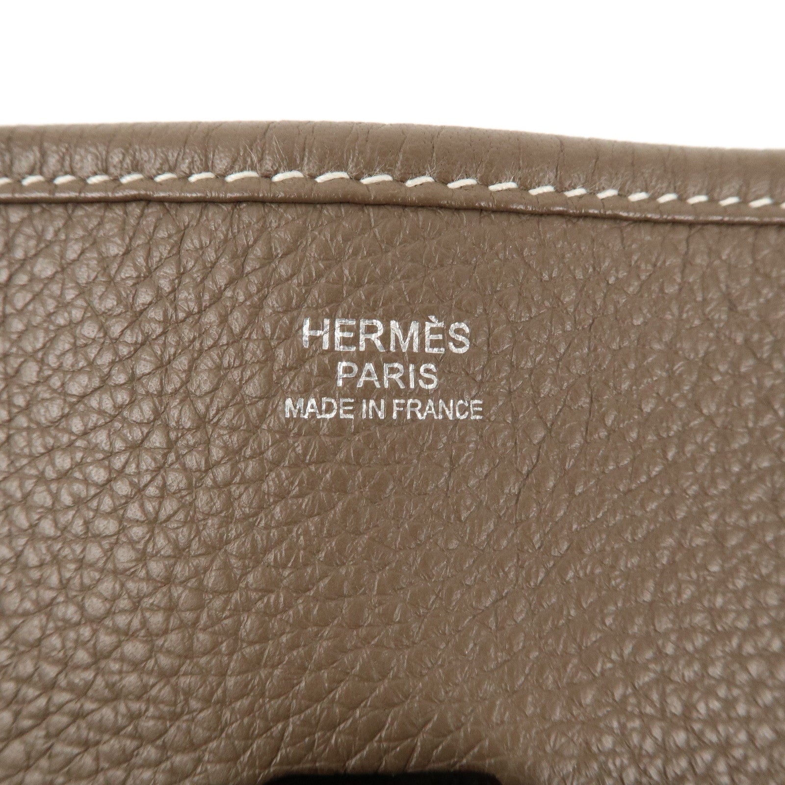 HERMES Taurillon Clemence Evelyne 3GM 髫ィ繝サ・スEツス・スEツ。JO Stamped Shoulder Bag
