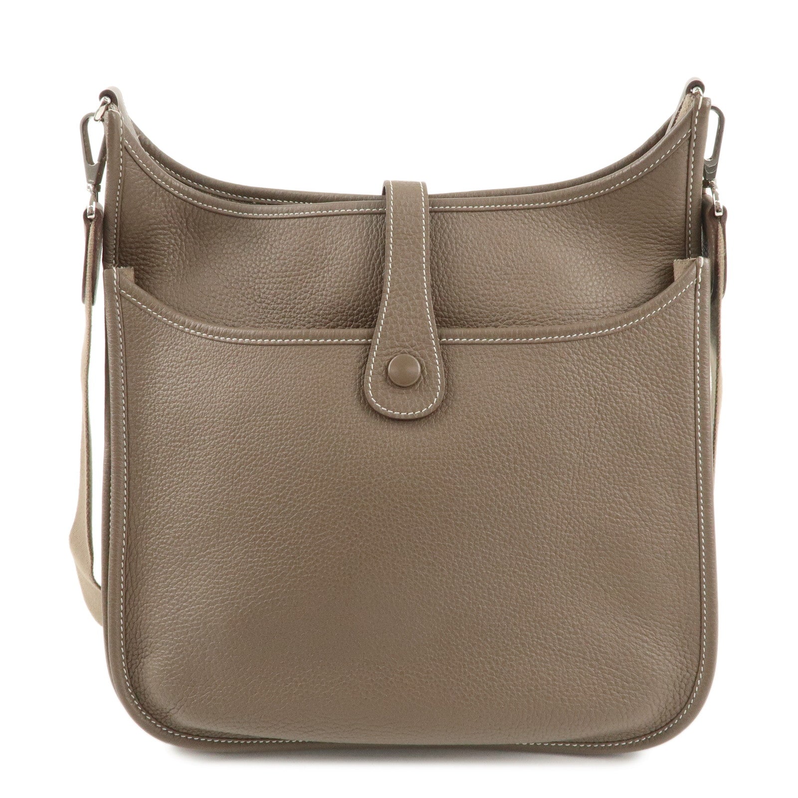 HERMES Taurillon Clemence Evelyne 3GM 髫ィ繝サ・スEツス・スEツ。JO Stamped Shoulder Bag