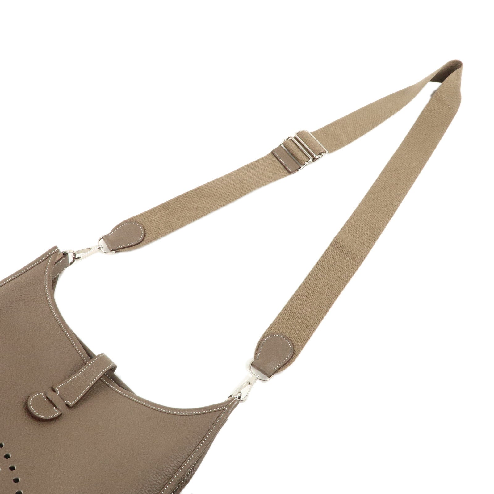 HERMES Taurillon Clemence Evelyne 3GM 髫ィ繝サ・スEツス・スEツ。JO Stamped Shoulder Bag