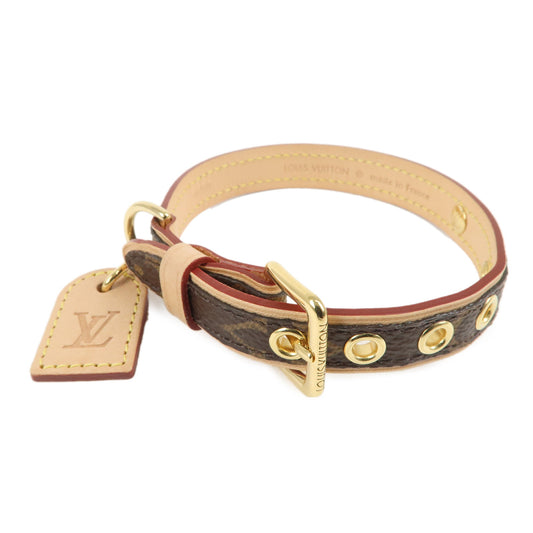 Louis-Vuitton-Monogram-Dog-Collar-for-Small-Dogs-Brown-M80339