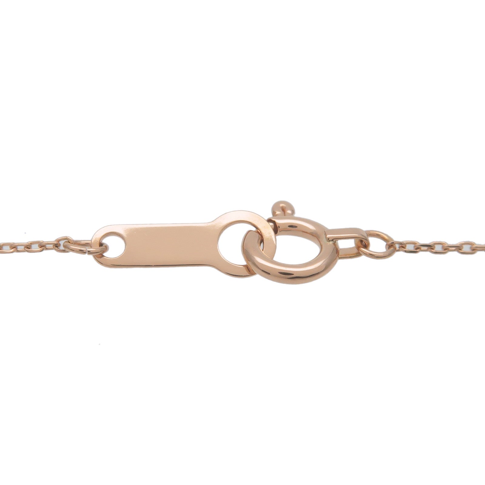 4C 1P Diamond Heart Necklace K18PG 750PG Rose Gold Used