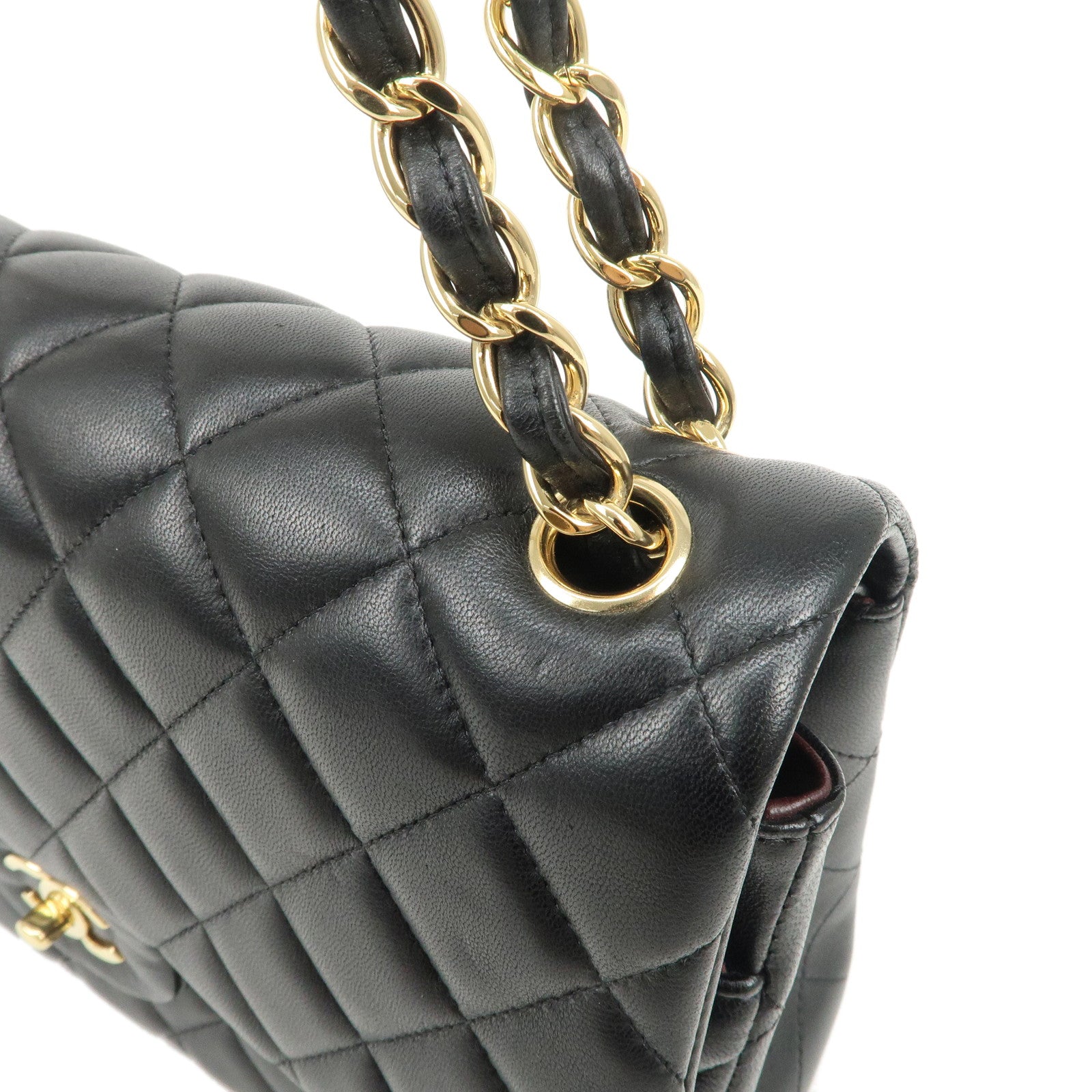 CHANEL Matelasse Caviar Skin Maxi 30 W Flap Shoulder Bag A58600 Used