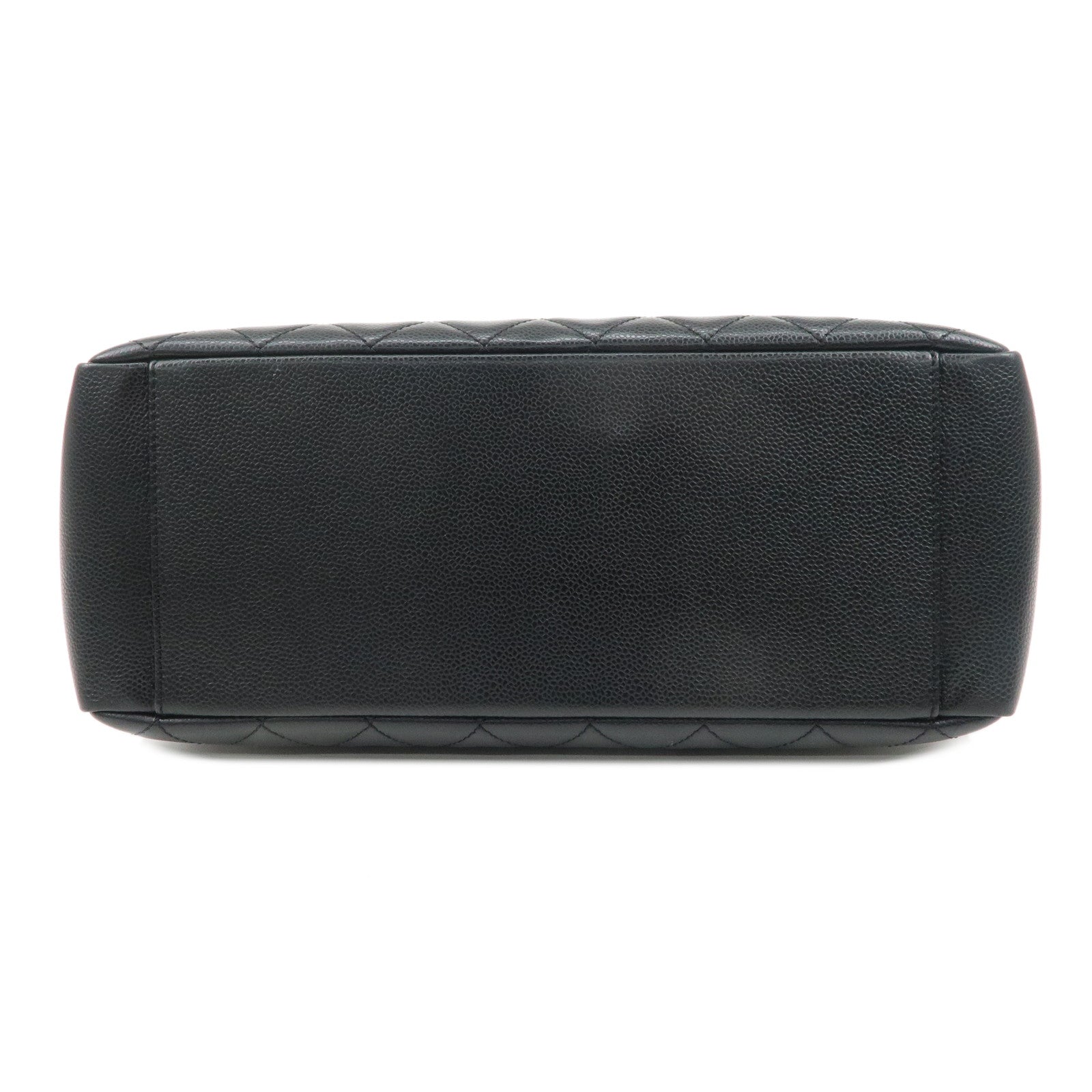 CHANEL Caviar Skin GST Chain Tote Bag Shoulder Bag Black A50995 Used