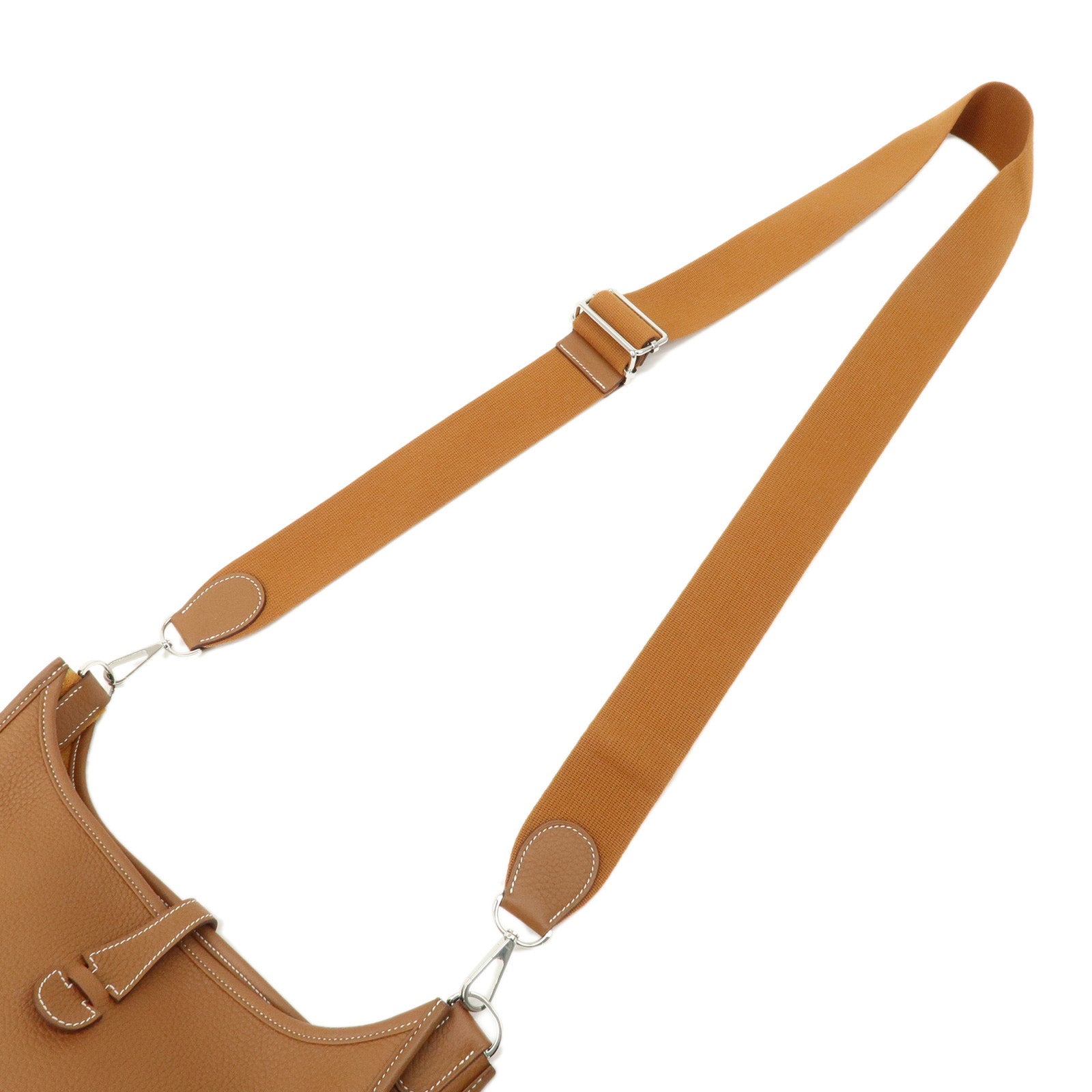 HERMES Taurillon Clemence Evelyn 3PM B Stamp Shoulder Bag Used