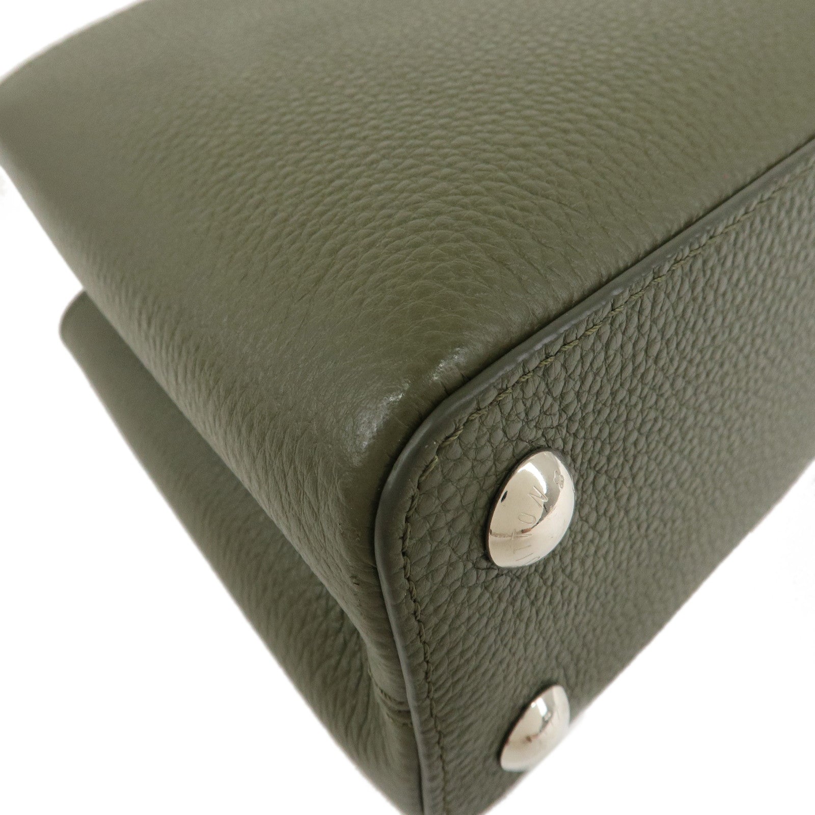 Louis Vuitton Capucines BB 2Way Hand Bag Khaki M57227 Used