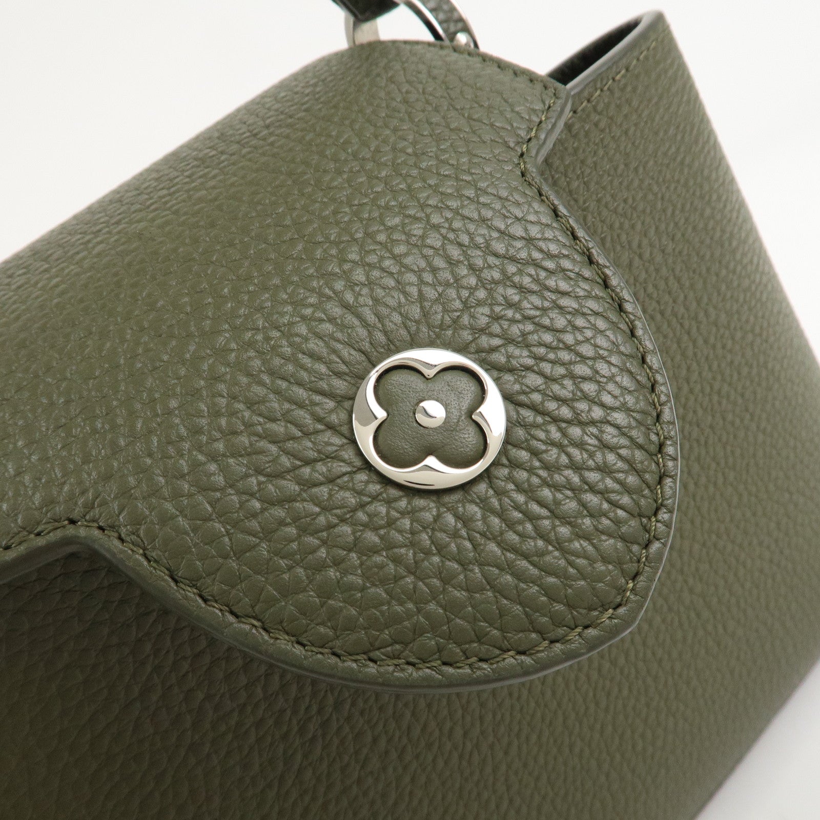 Louis Vuitton Capucines BB 2Way Hand Bag Khaki M57227 Used