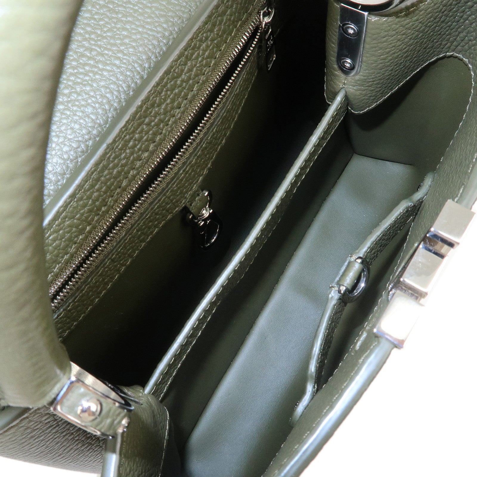 Louis Vuitton Capucines BB 2Way Hand Bag Khaki M57227 Used