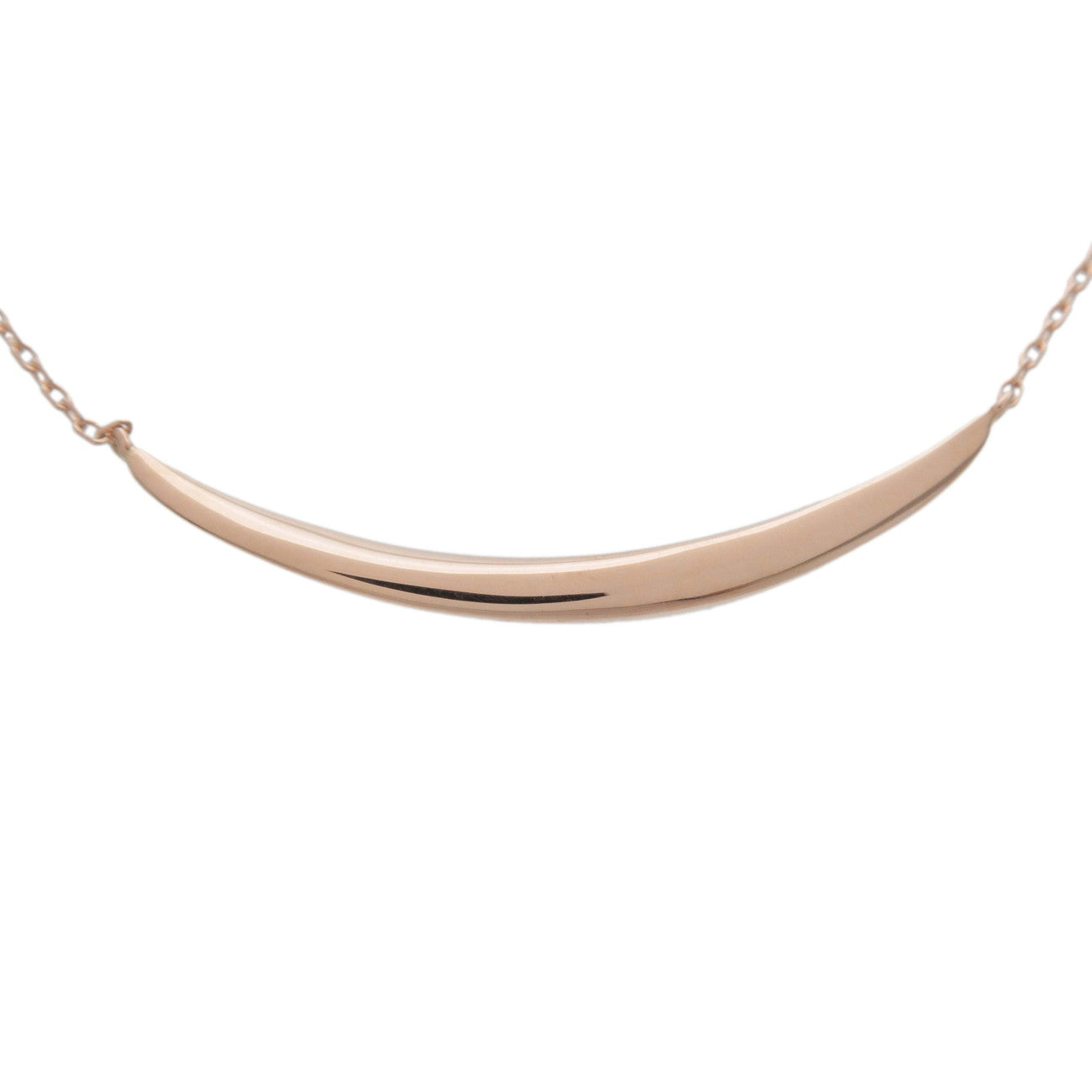 4°C 8P Diamonds Necklace K18PG 750PG Rose Gold Jewelry Used