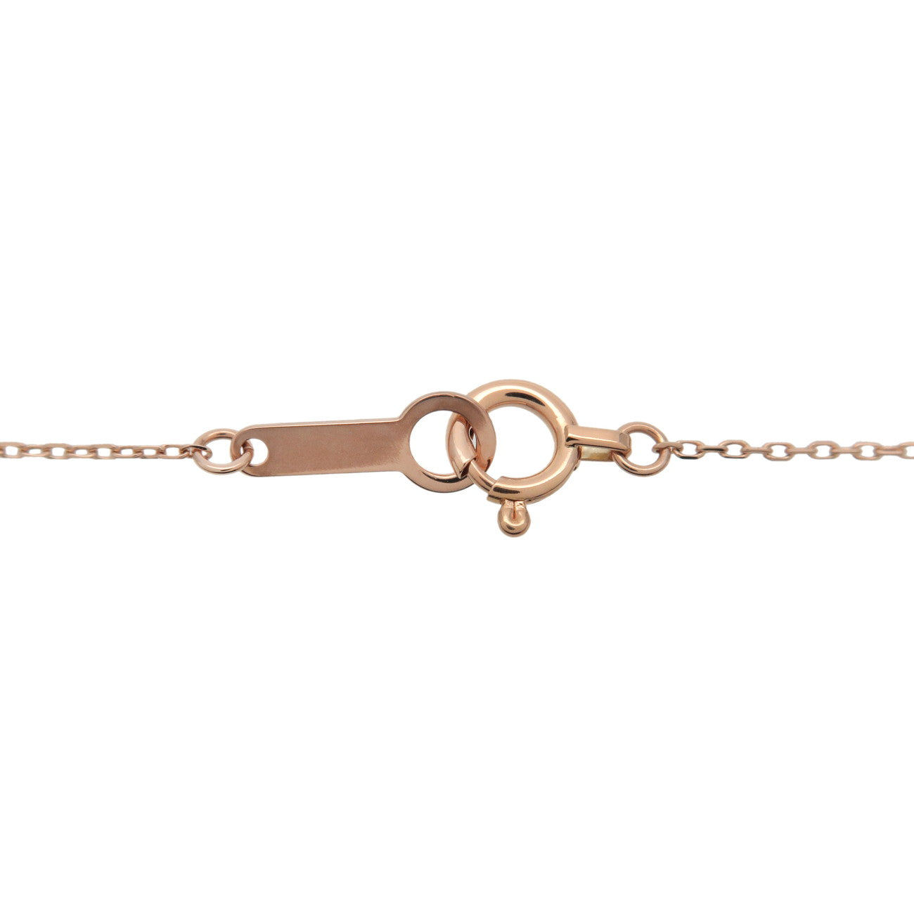4°C 8P Diamonds Necklace K18PG 750PG Rose Gold Jewelry Used