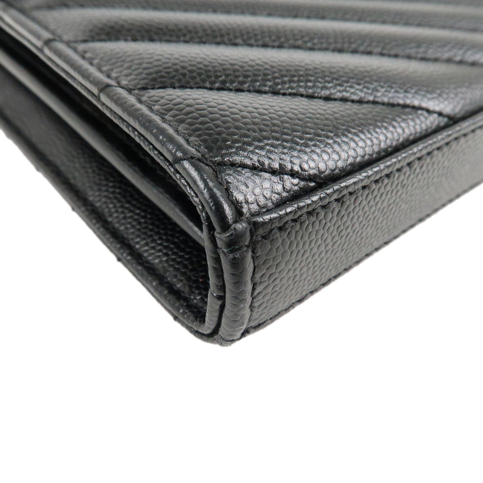 SAINT LAURENT PARIS Saint Laurent Paris Leather ChainWallet 377828 Used