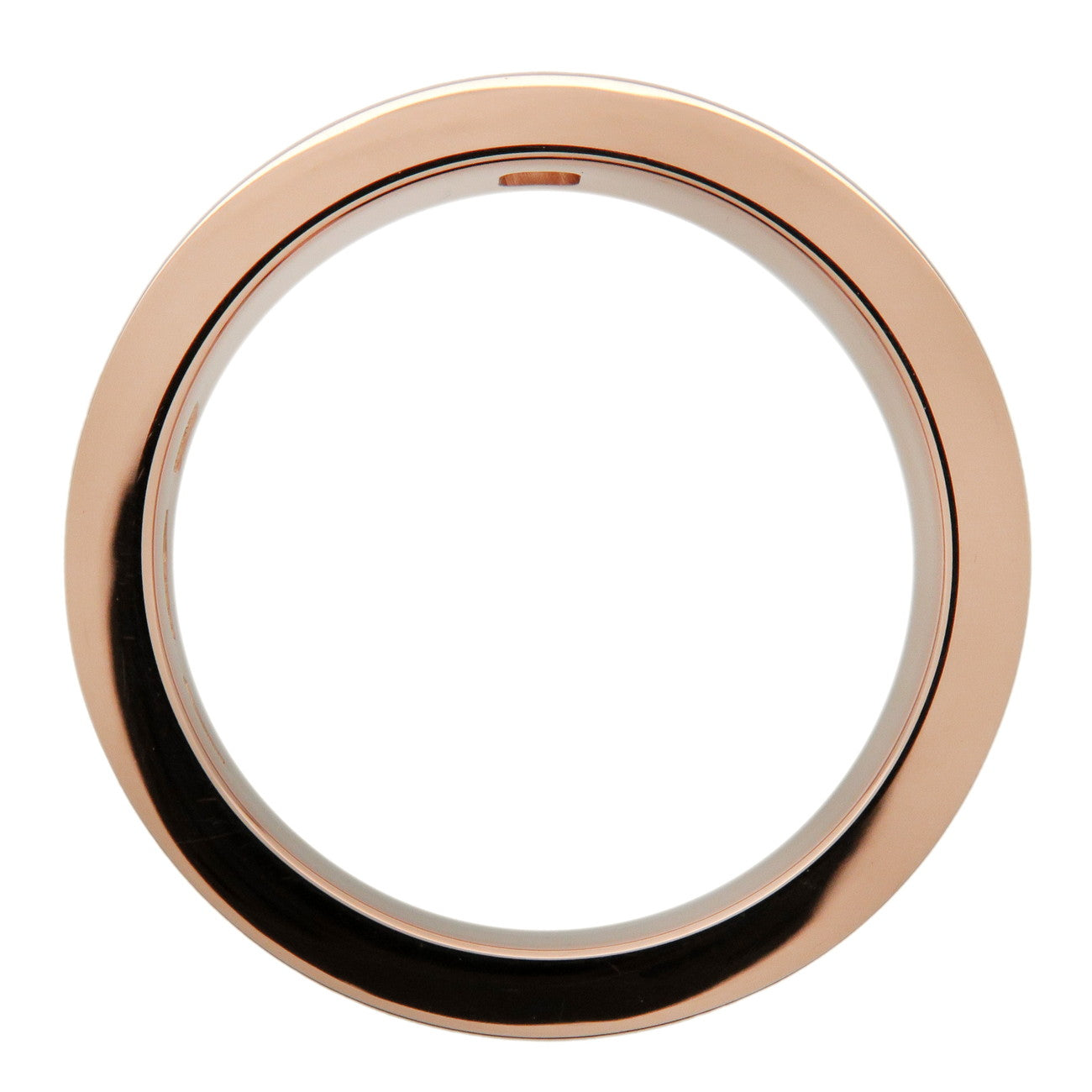 BVLGARI Double Logo 1P Diamond Ring K18 750PG Rose Gold US5 EU49 Used