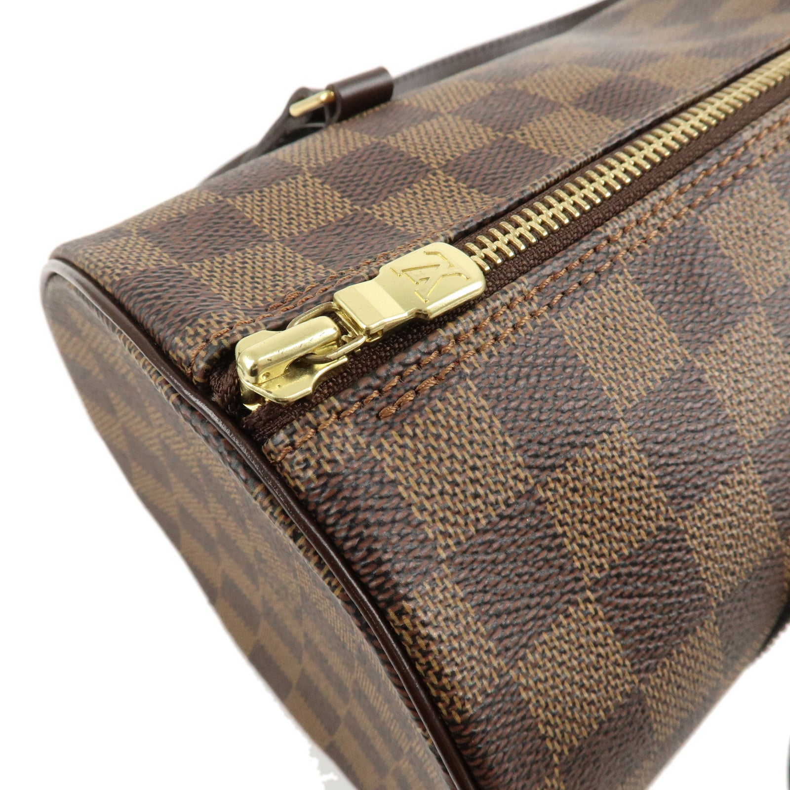 Louis Vuitton Damier Papillon 30 Hand Bag & Pouch Brown N51303 Used