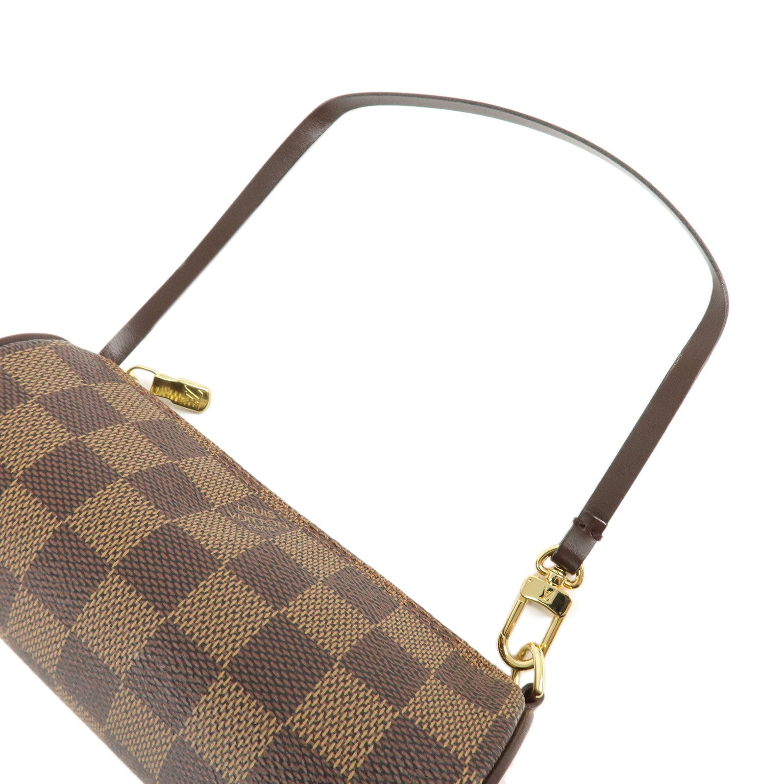 Louis Vuitton Damier Papillon 30 Hand Bag & Pouch Brown N51303 Used