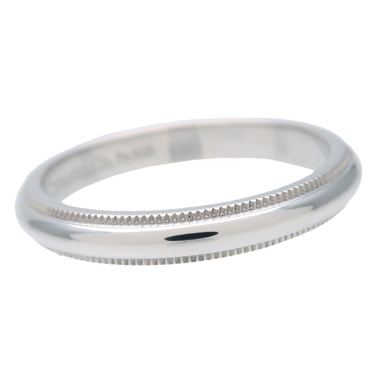 Tiffany&Co. Milgrain Band Ring PT950 Platinum US7-7.5 EU54.5 Used