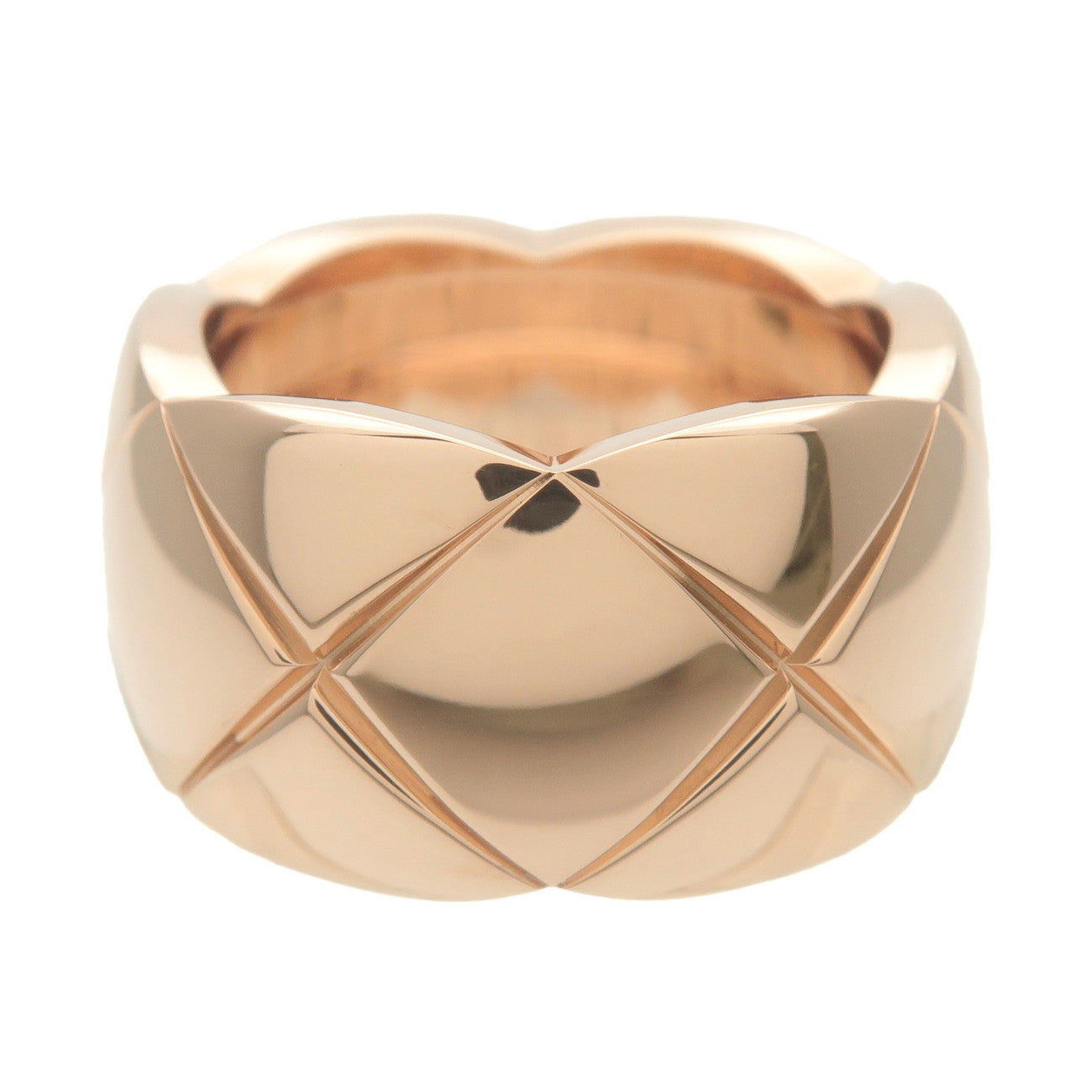 CHANEL COCO Crush Ring Large #50 K18PG 750PG Rose Gold J10818 Used