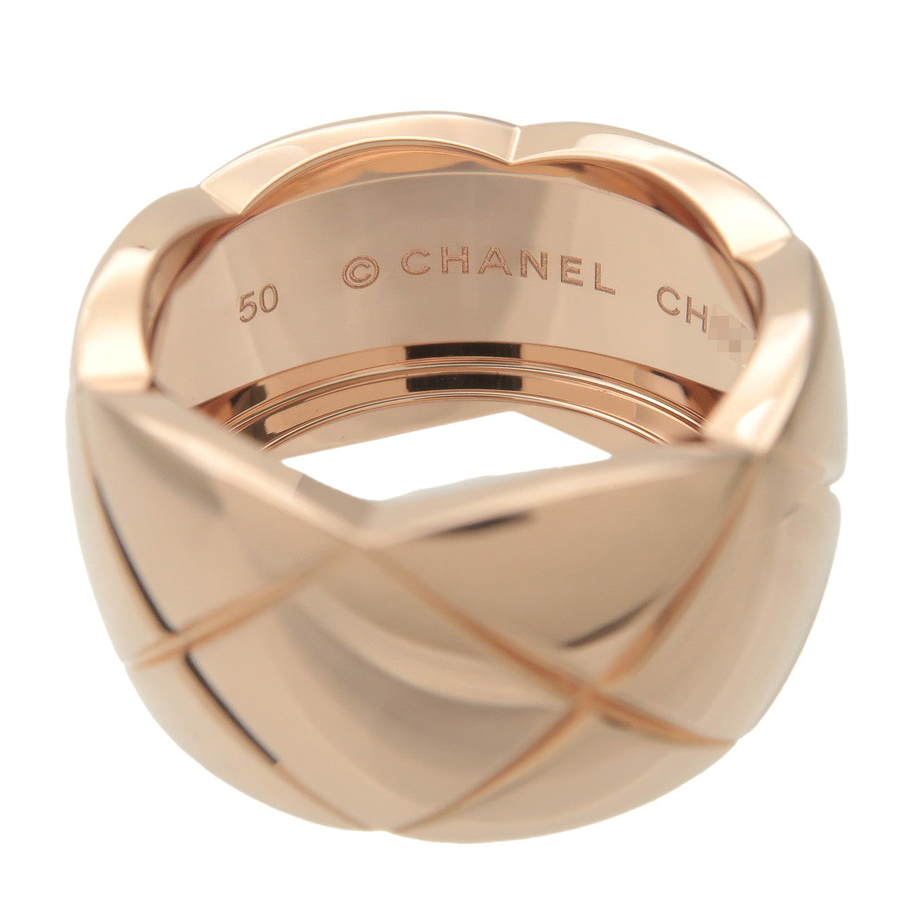 CHANEL COCO Crush Ring Large #50 K18PG 750PG Rose Gold J10818 Used