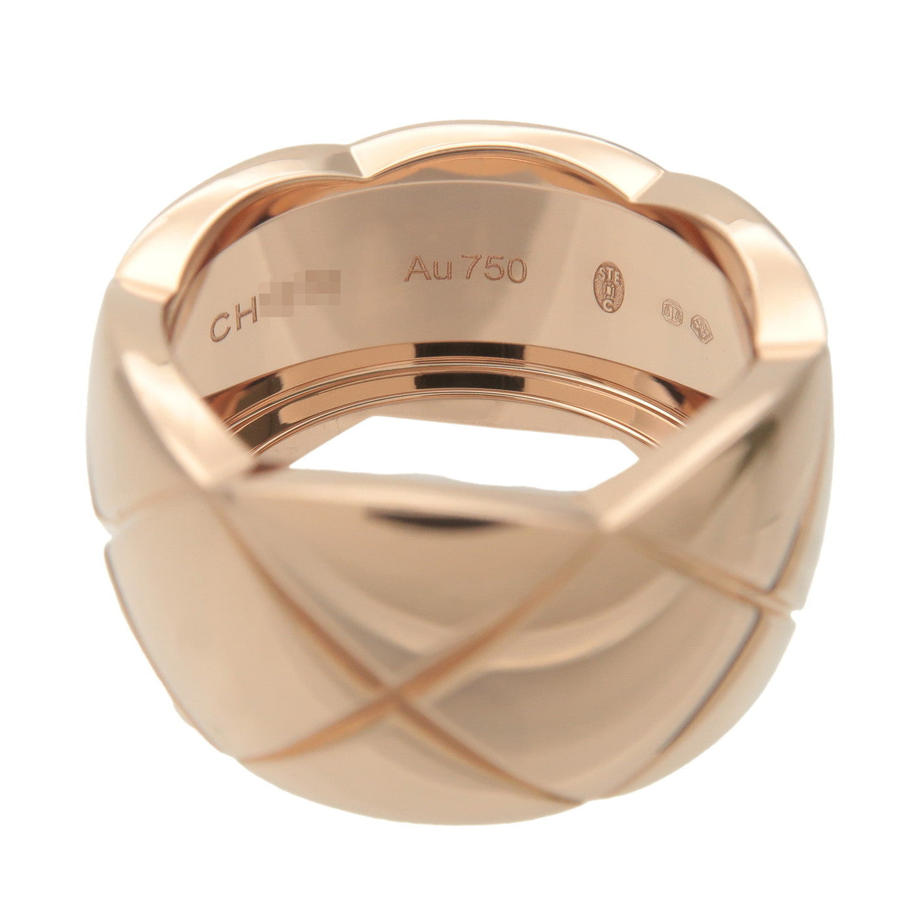 CHANEL COCO Crush Ring Large #50 K18PG 750PG Rose Gold J10818 Used