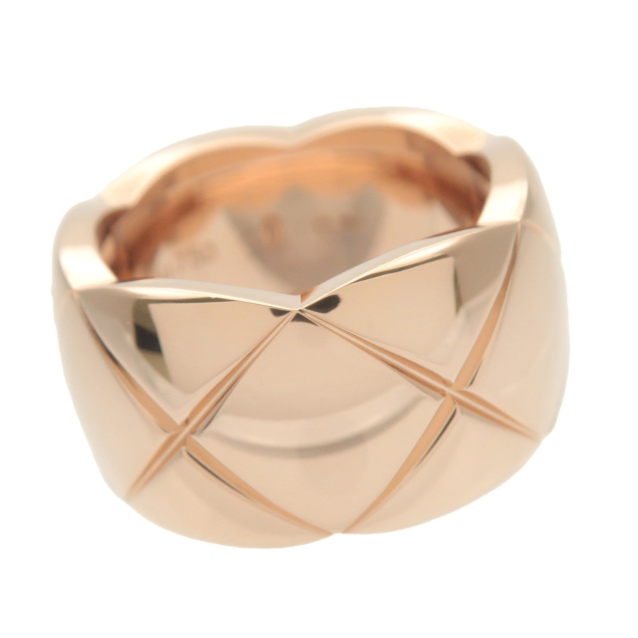CHANEL COCO Crush Ring Large #50 K18PG 750PG Rose Gold J10818 Used