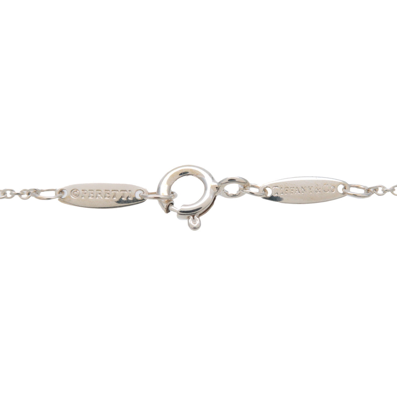 Tiffany&Co. By The Yard 1P Diamond Necklace 0.03ct SV925 Silver Used