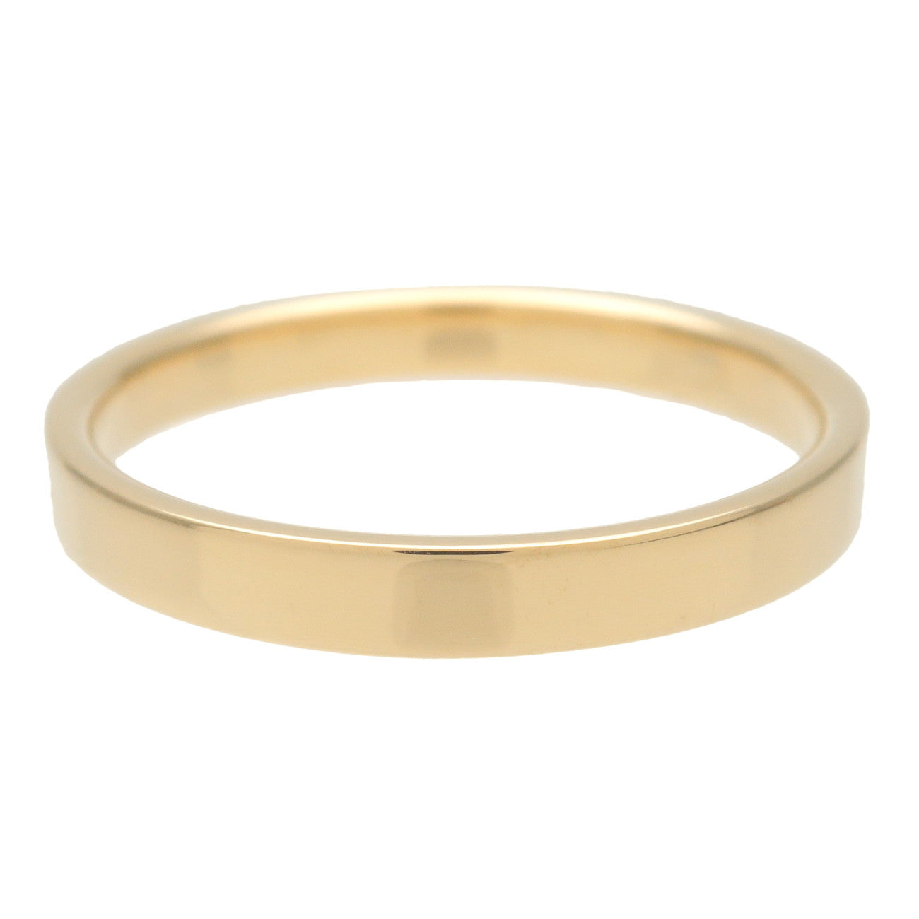 Tiffany&Co. Tiffany Flat Band Ring K18 750YG #58.5 US8.5-9 Used
