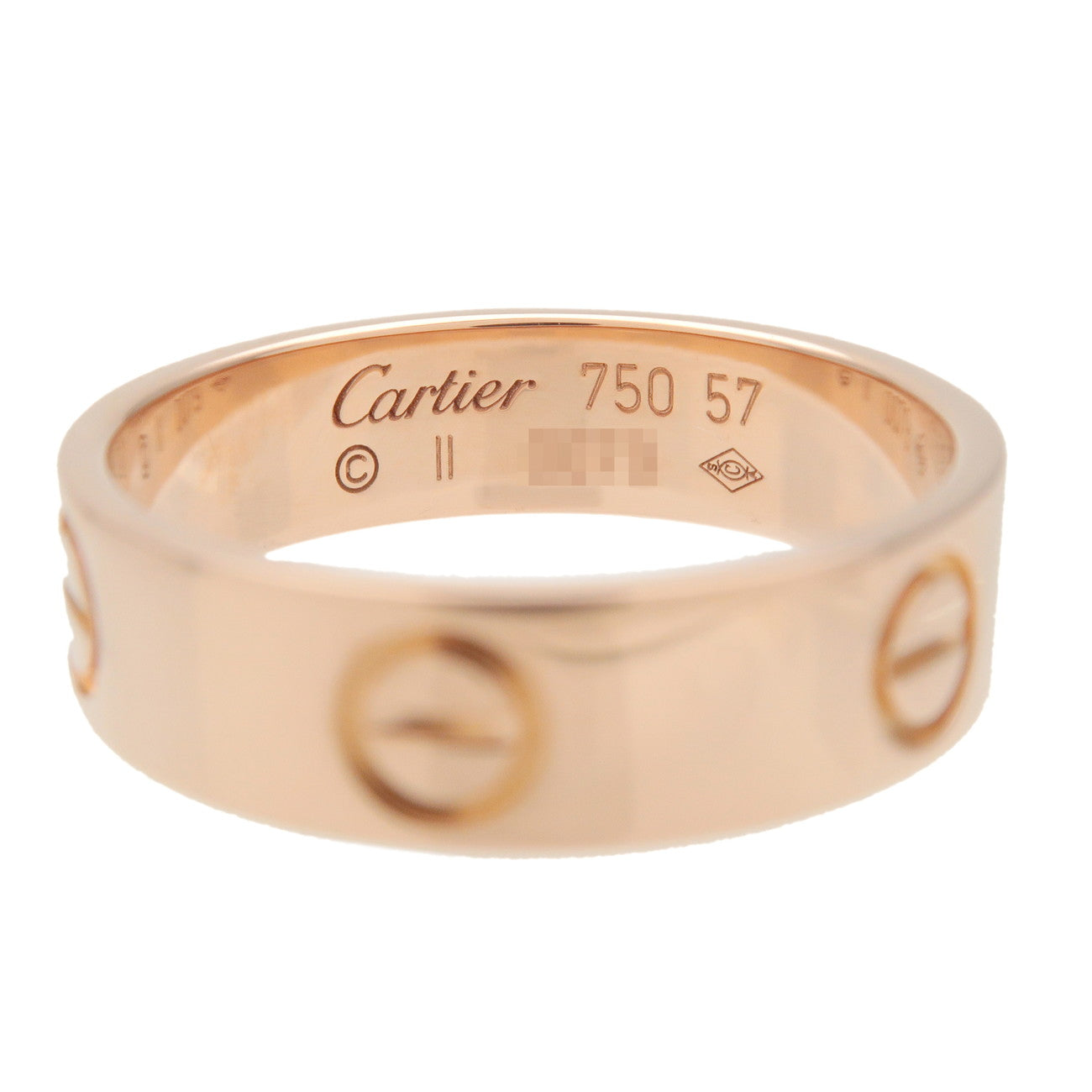 Cartier Love Ring K18PG 750PG Rose Gold #57 US8-8.5 Used