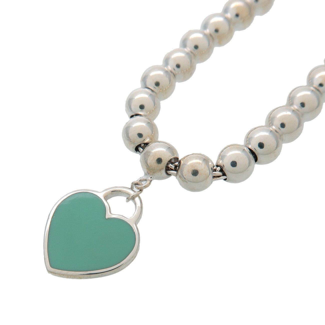 Tiffany&Co. Return to Tiffany Mini Heart Tag Beads Bracelet SV925 Used