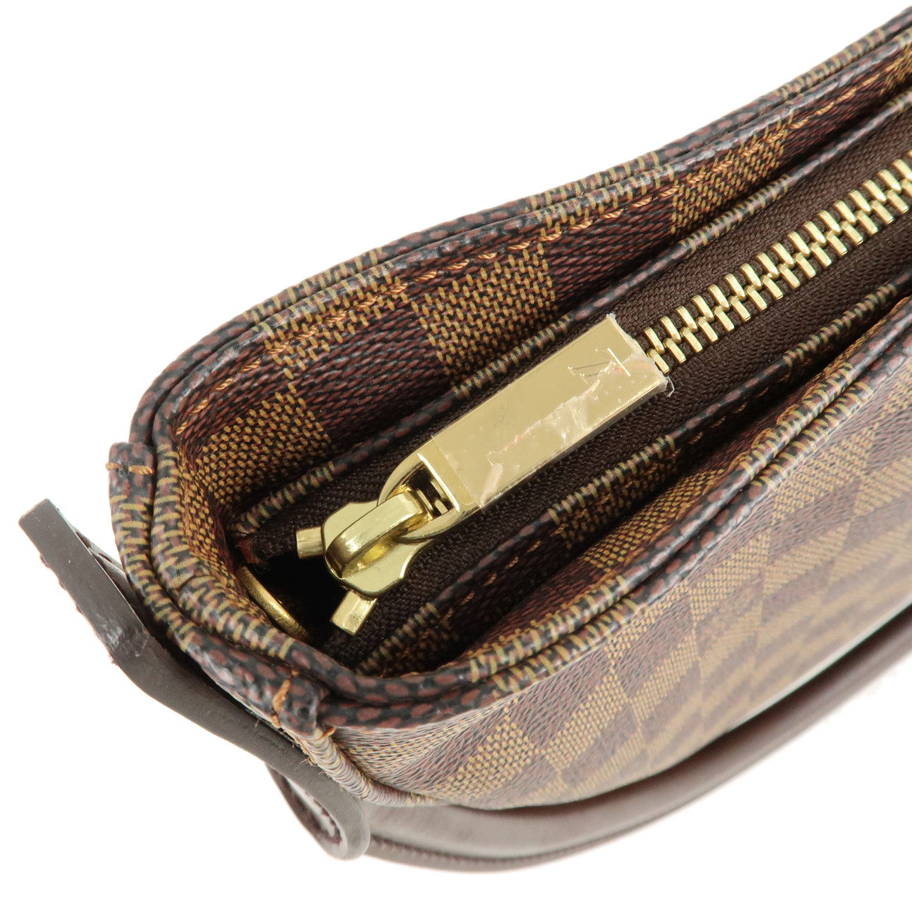 Louis Vuitton Damier Looping GM Shoulder Bag Brown N51144 Used