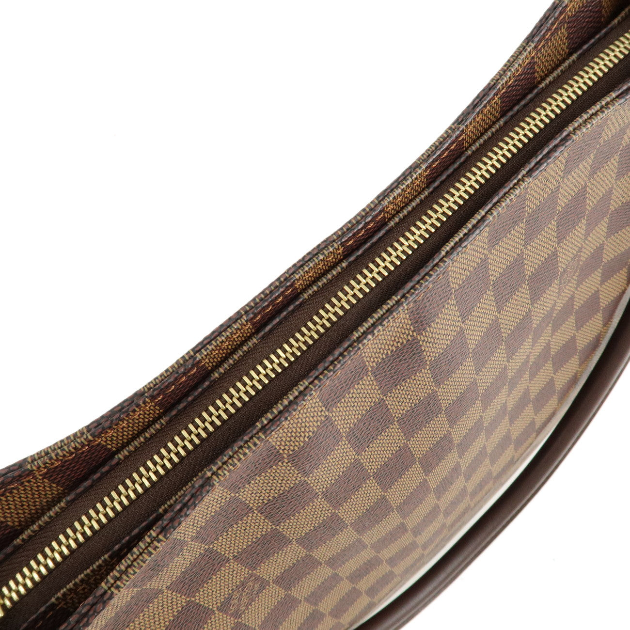 Louis Vuitton Damier Looping GM Shoulder Bag Brown N51144 Used