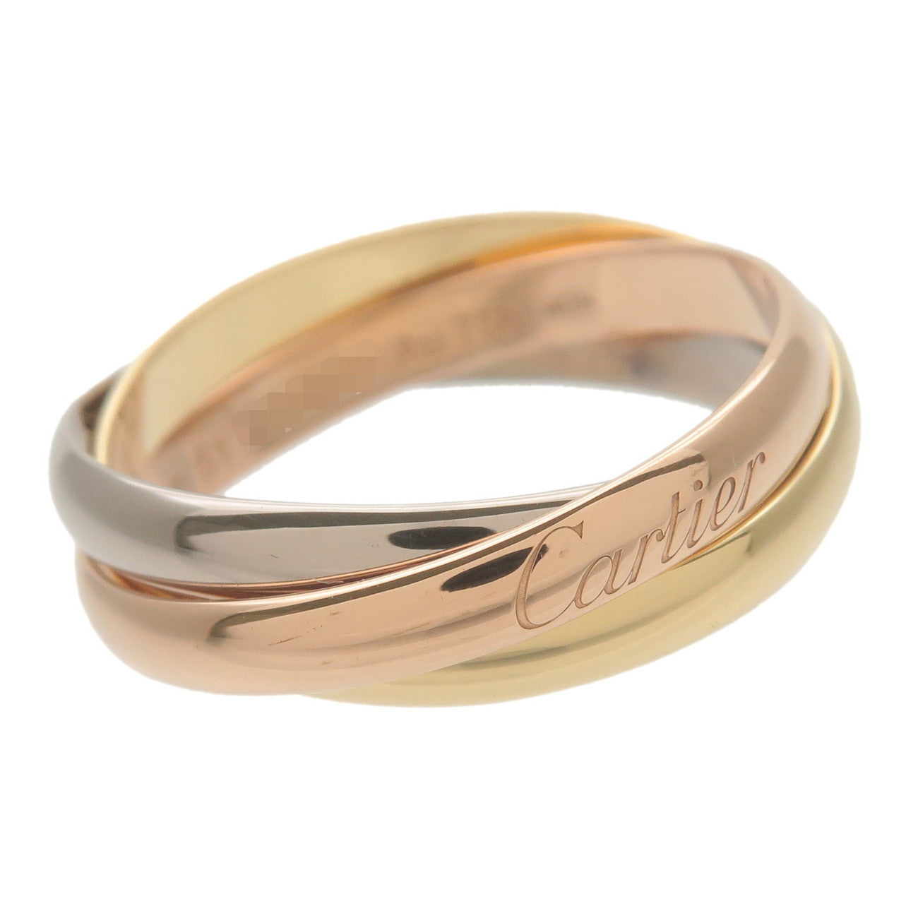 Cartier Trinity Ring SM K18 750YG/WG/PG #51 US6 EU51 HK13 Used