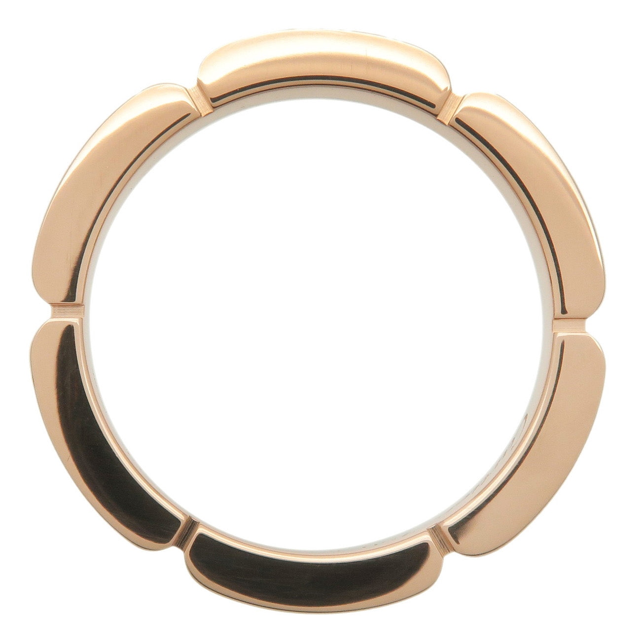 Cartier Maillon Panthere 4P Diamond Ring K18 750PG #47 US4 Used