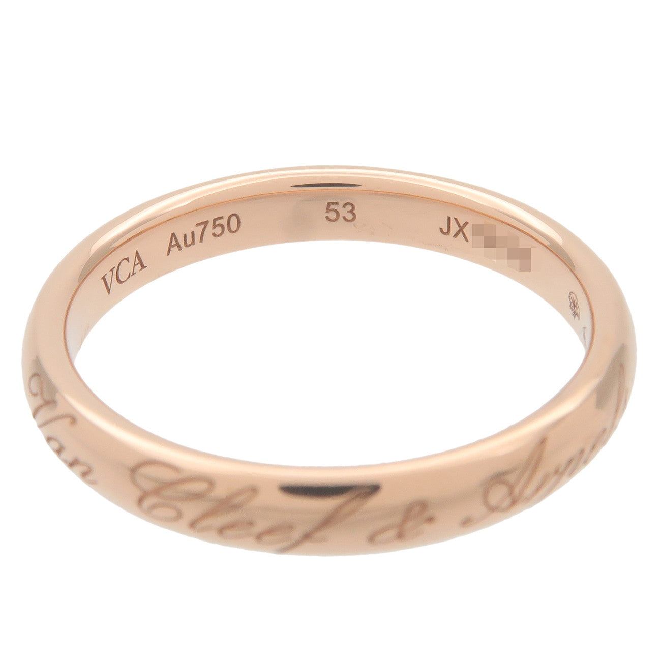 Van Cleef & Arpels Tandormon Signature Ring K18 Rose Gold #53 Used