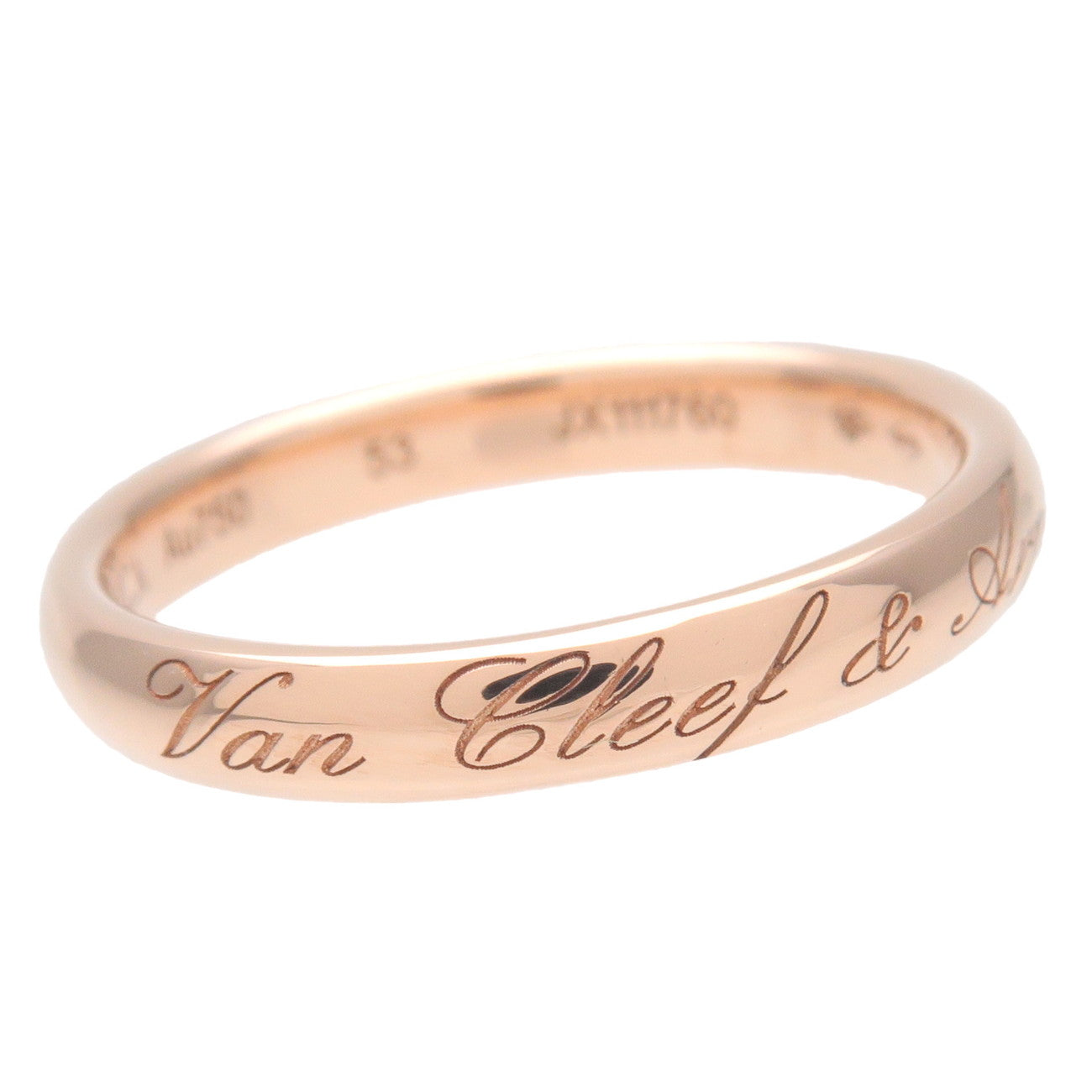 Van Cleef & Arpels Tandormon Signature Ring K18 Rose Gold #53 Used