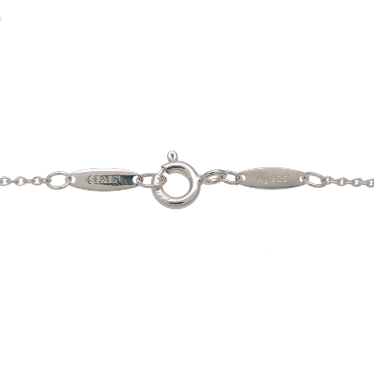 Tiffany&Co. By the Yard 1P Diamond Necklace 0.03ct Silver SV925 Ued F/S Used