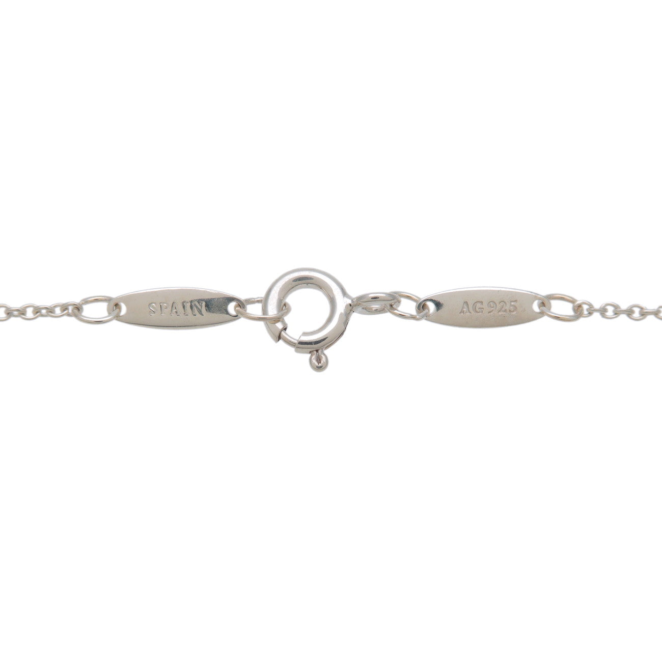Tiffany&Co. By the Yard 1P Diamond Necklace 0.05ct Silver SV925 Ued F/S Used
