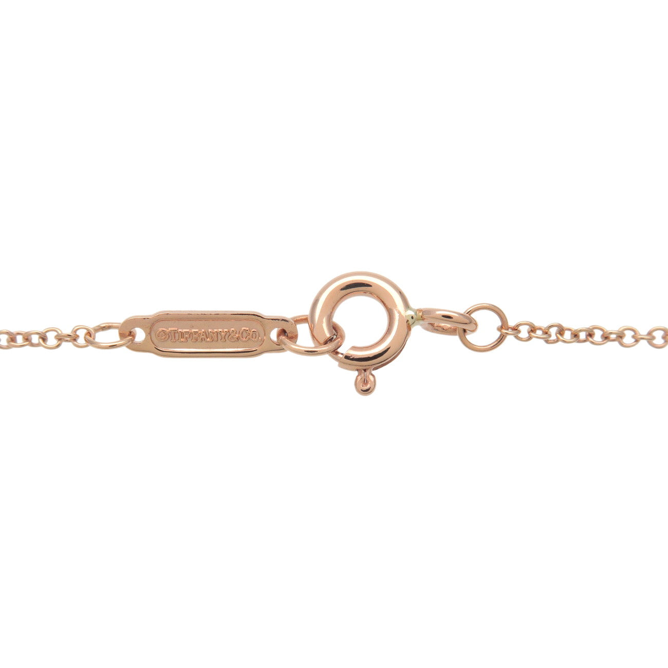 Tiffany&Co. Heart Lock Necklace K18PG 750PG Rose Gold Used