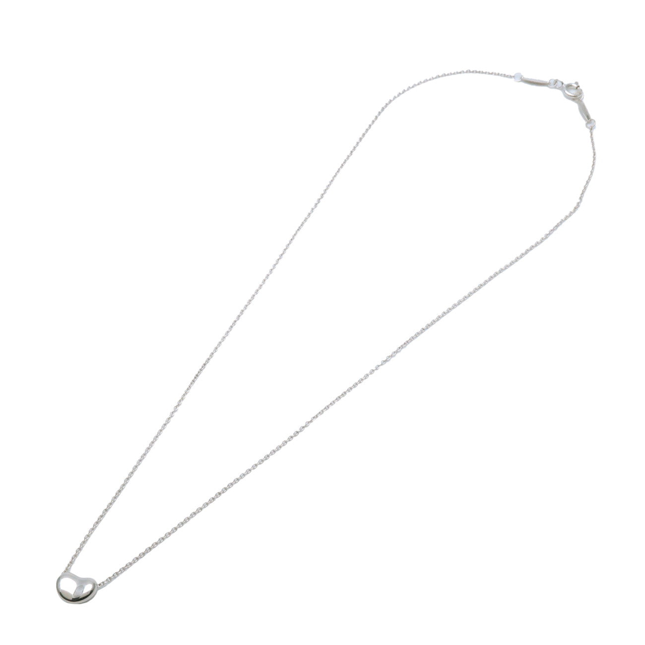 Tiffany&Co. Mini Bean Charm Necklace SV925 Silver Used