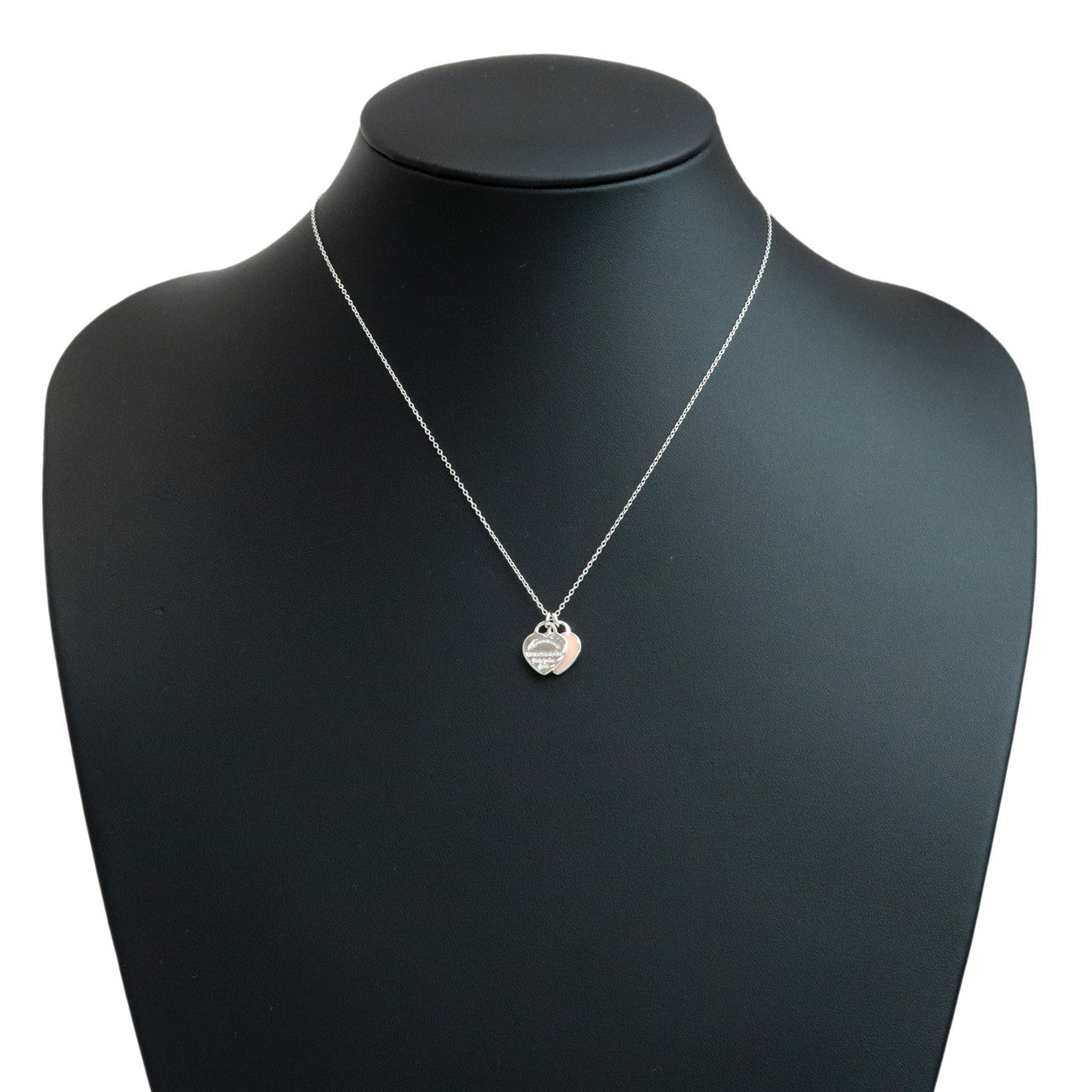 Tiffany&Co. Return to Tiffany Mini Double Heart Necklace SV925 Used